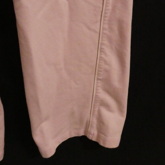 SPORTEK | medium | Light Pink Sweatpants With Drawstring | White Side Stripe - Picture 9 of 16